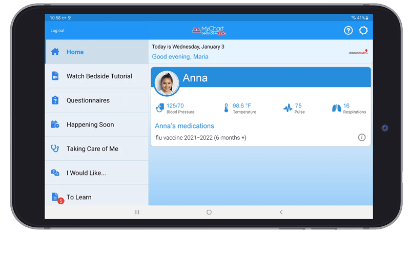 Stay connected to your child’s care.